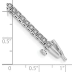 14k White Gold Complete 1/2 carat Diamond 7 inch Tennis Bracelet - Sophia Jewelers