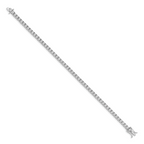 14k White Gold Complete 1 carat Diamond Illusion Setting 7 inch Tennis Bracelet - Sophia Jewelers