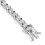 14k White Gold Complete 1 carat Diamond Illusion Setting 7 inch Tennis Bracelet - Sophia Jewelers