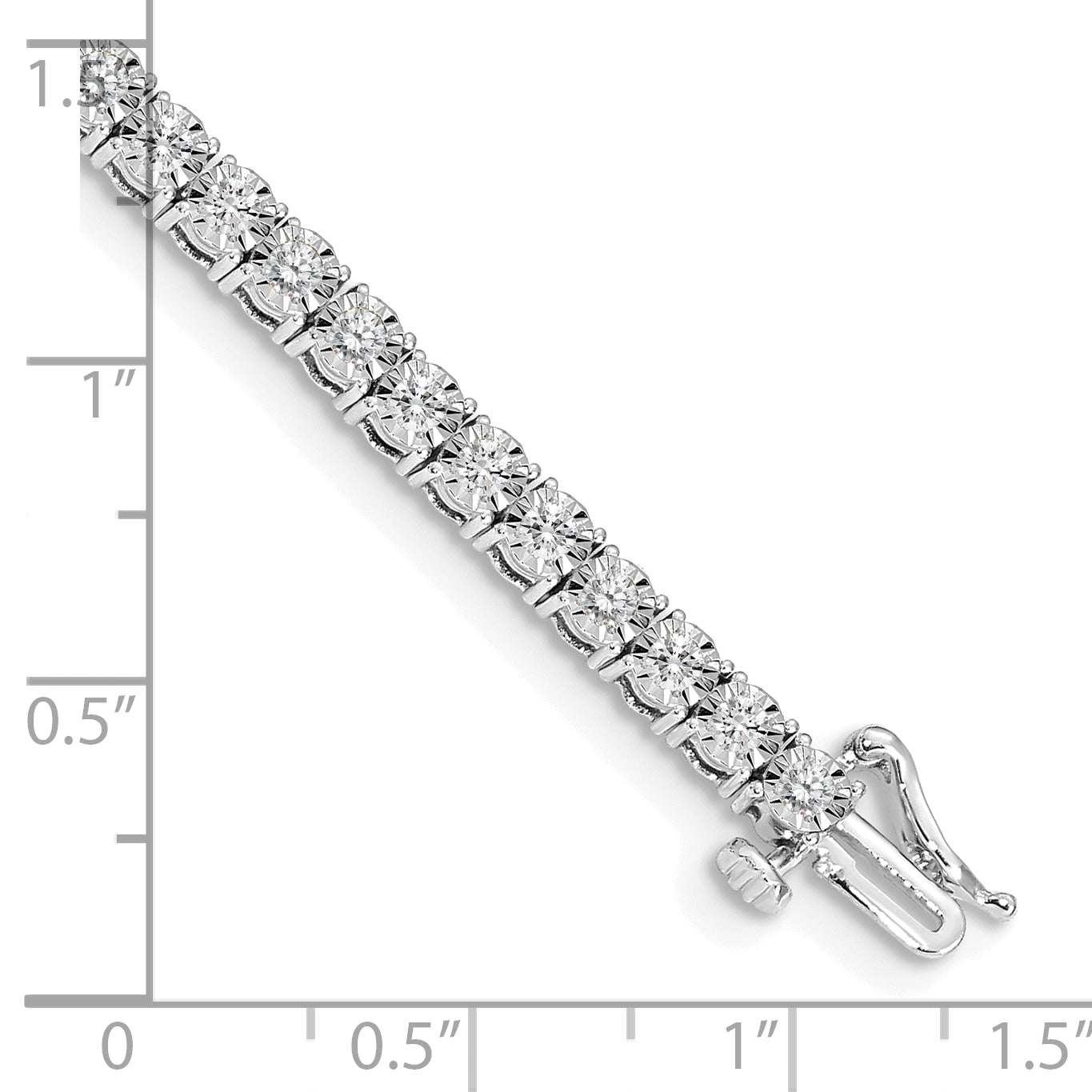 Women's 14K White Gold 2 ct Lab-Grown Diamond Tennis Bracelet