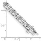 14k White Gold Complete 3 carat Diamond Cluster Setting 7 inch Tennis Bracelet