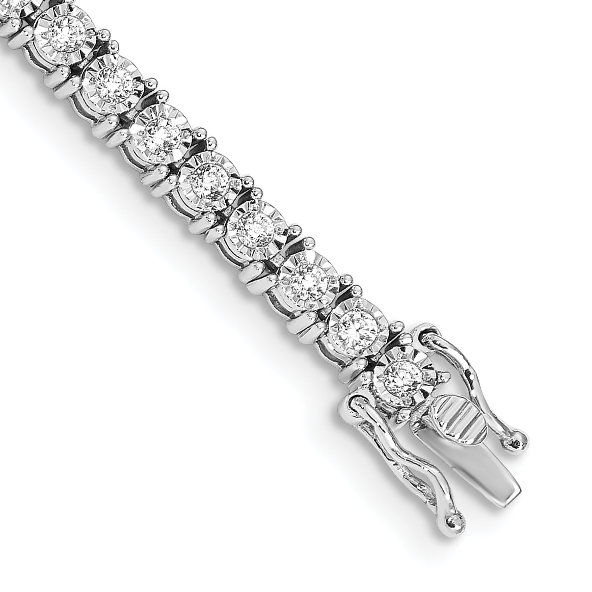 Women's 14K White Gold 2 ct Lab-Grown Diamond Tennis Bracelet