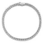 14k White Gold 5 carat Lab Grown Diamond VS+ F+ Complete Tennis Bracelet