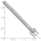 14k White Gold 7 7/8 carat Lab Grown Diamond VS/SI+ G+ Round Tennis Bracelet