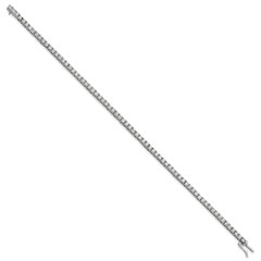14k 4 3/8 carat Lab Grown Diamond VS/SI+ G+ 7.5 inch Tennis Bracelet