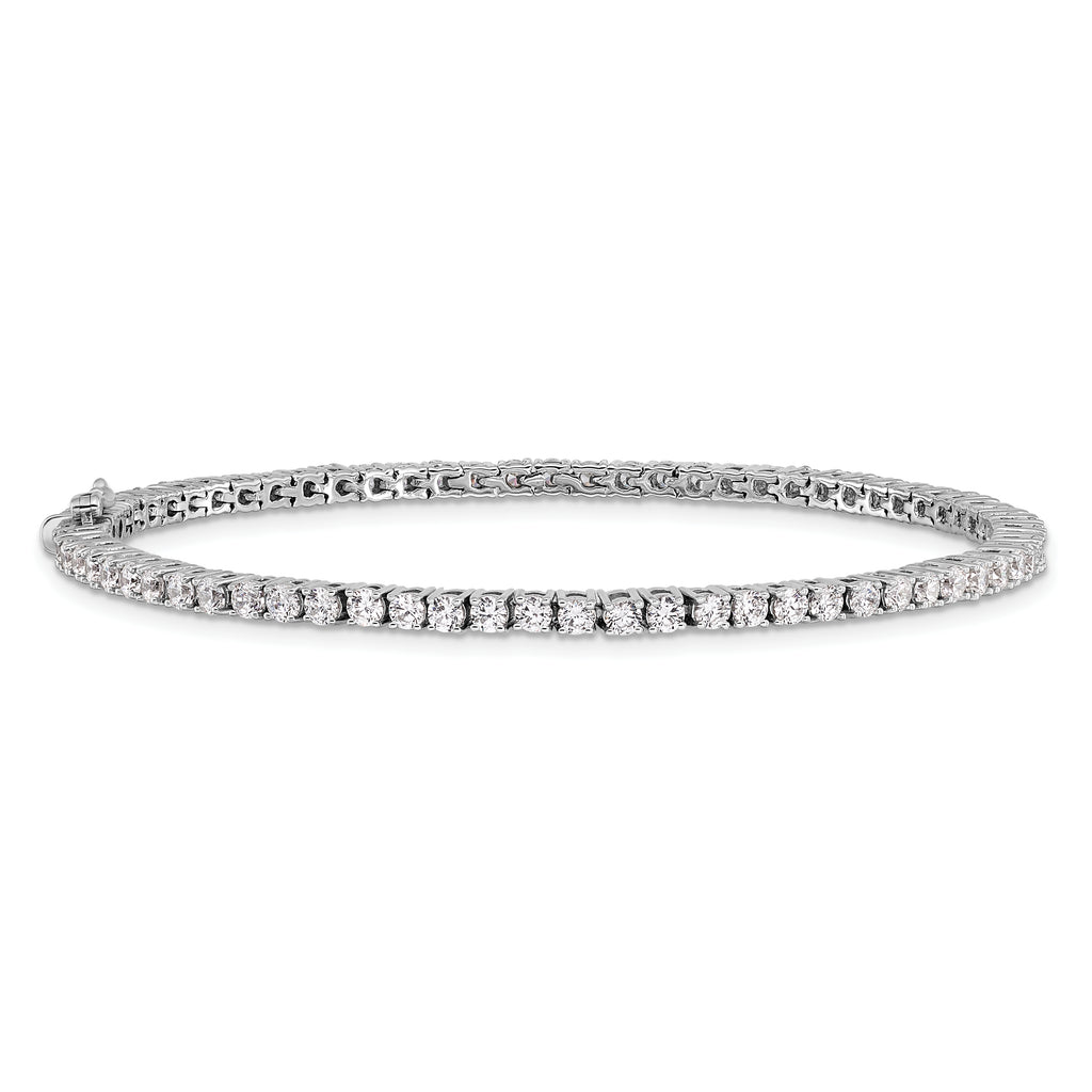 14k 4 3/8 carat Lab Grown Diamond VS/SI+ G+ 7.5 inch Tennis Bracelet