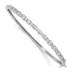 Lab-Grown Diamond Bangle Bracelet in 14K White Gold (1 7/8 ct. tw.), 7 Inch - Sophia Jewelers