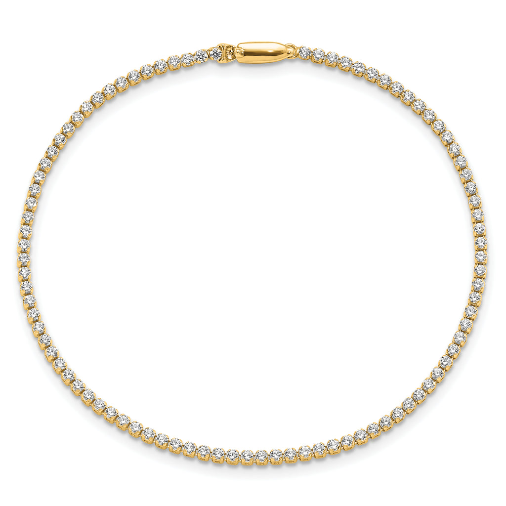 14k 1 1/3 carat Lab Grown Diamond VS/SI+ G+ 7 inch Tennis Bracelet