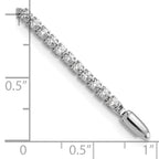 14k White Gold 3 1/5 carat Lab Grown Diamond VS/SI+ G+ Complete Round Tennis Bracelet - Sophia Jewelers