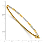 Lab-Grown Diamond Bangle Bracelet in 14K Yellow Gold, 2mm (1/2 ct. tw.), 6.8 Inch - Sophia Jewelers