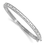 Lab-Grown Diamond Bangle Bracelet in 14K White Gold (1/2 ct. tw.), 6.8 Inch - Sophia Jewelers