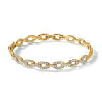 True Origin 14K Yellow Gold 2 1/6 carat Lab Grown Diamond VS+ F+ 7 in Complete Link Bracelet - Sophia Jewelers