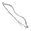 Lab-Grown Diamond Wavy Bangle Bracelet in 14K White Gold (1 ct. tw.), 6.8 Inch - Sophia Jewelers