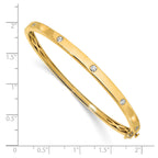 Lab-Grown Diamond Bangle Bracelet in 14K Yellow Gold (3/4 ct. tw.), 6.8 Inch - Sophia Jewelers