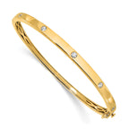 Lab-Grown Diamond Bangle Bracelet in 14K Yellow Gold (3/4 ct. tw.), 6.8 Inch - Sophia Jewelers