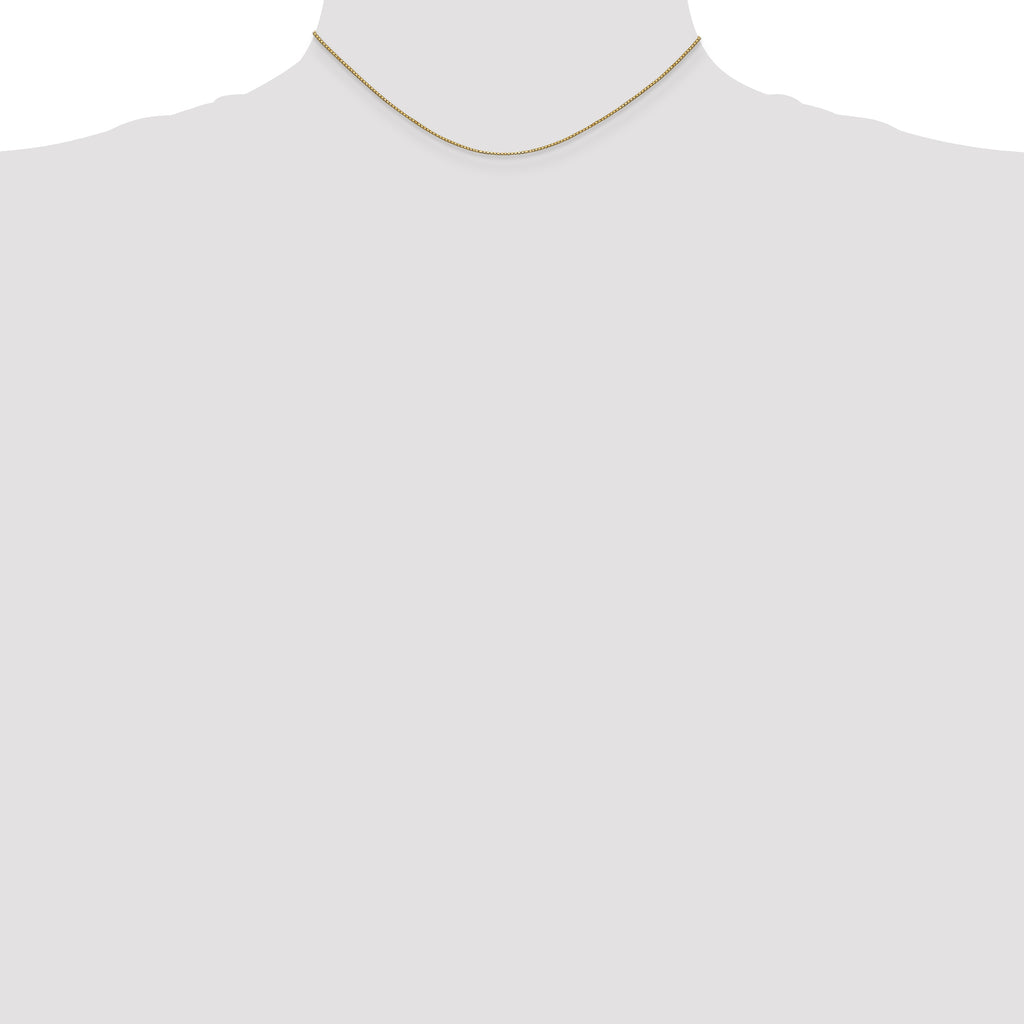 0.9mm 14K Yellow Gold Box Chain - Sophia Jewelers