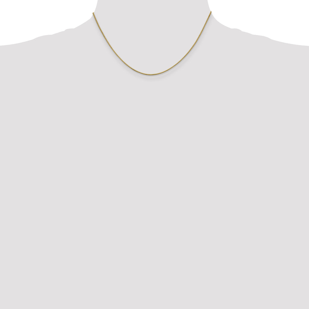 14K 16 inch .95mm Box with Lobster Clasp Chain