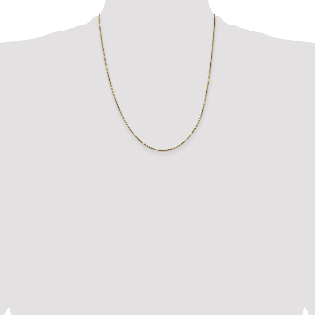 14K 22 inch .95mm Box with Lobster Clasp Chain