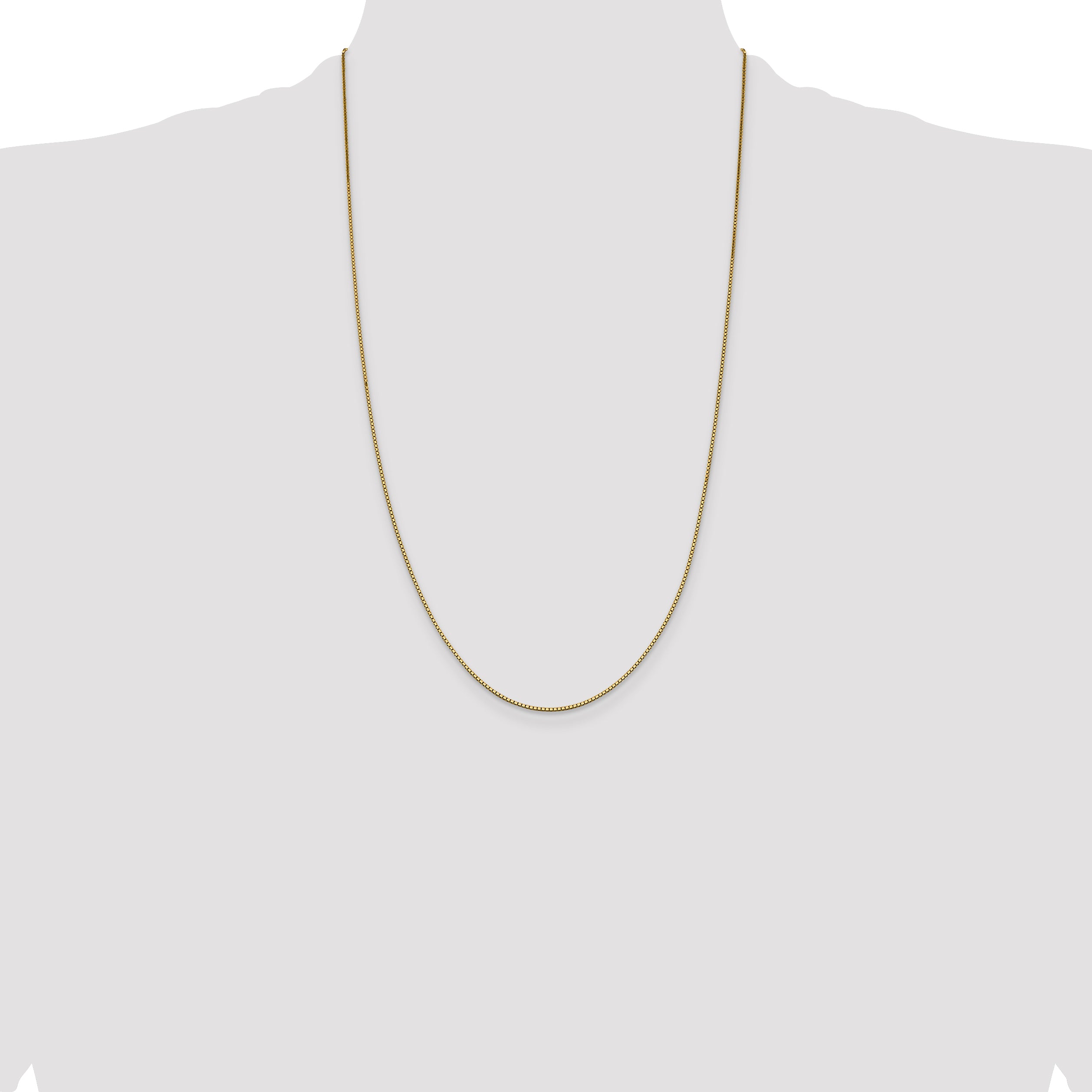 14K 26 inch .95mm Box with Lobster Clasp Chain