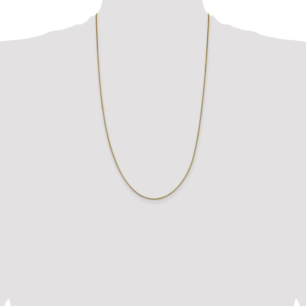 14K 26 inch .95mm Box with Lobster Clasp Chain