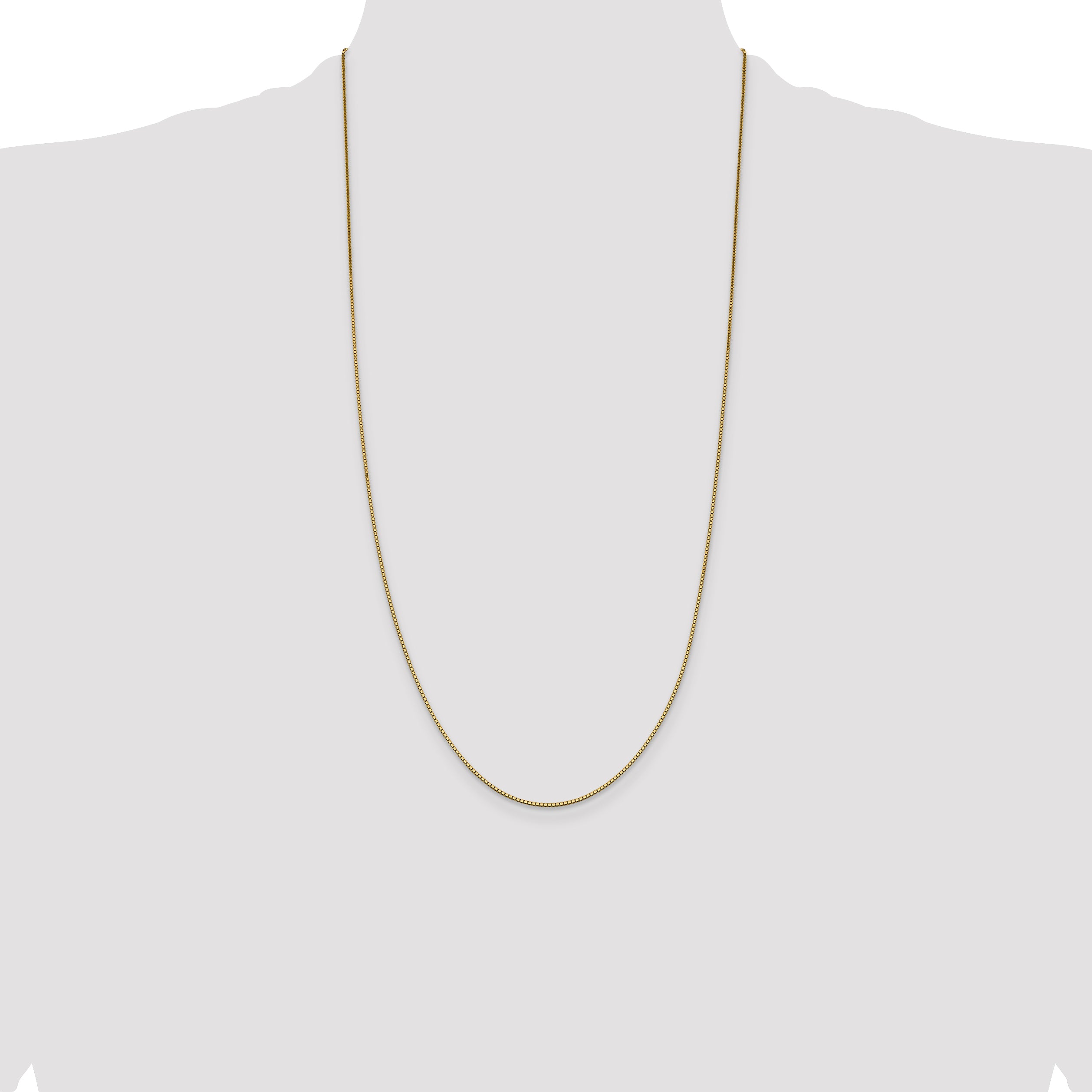 14K 28 inch .95mm Box with Lobster Clasp Chain