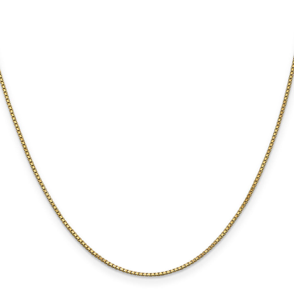 1.0mm 14K Yellow Gold Box Chain - Sophia Jewelers