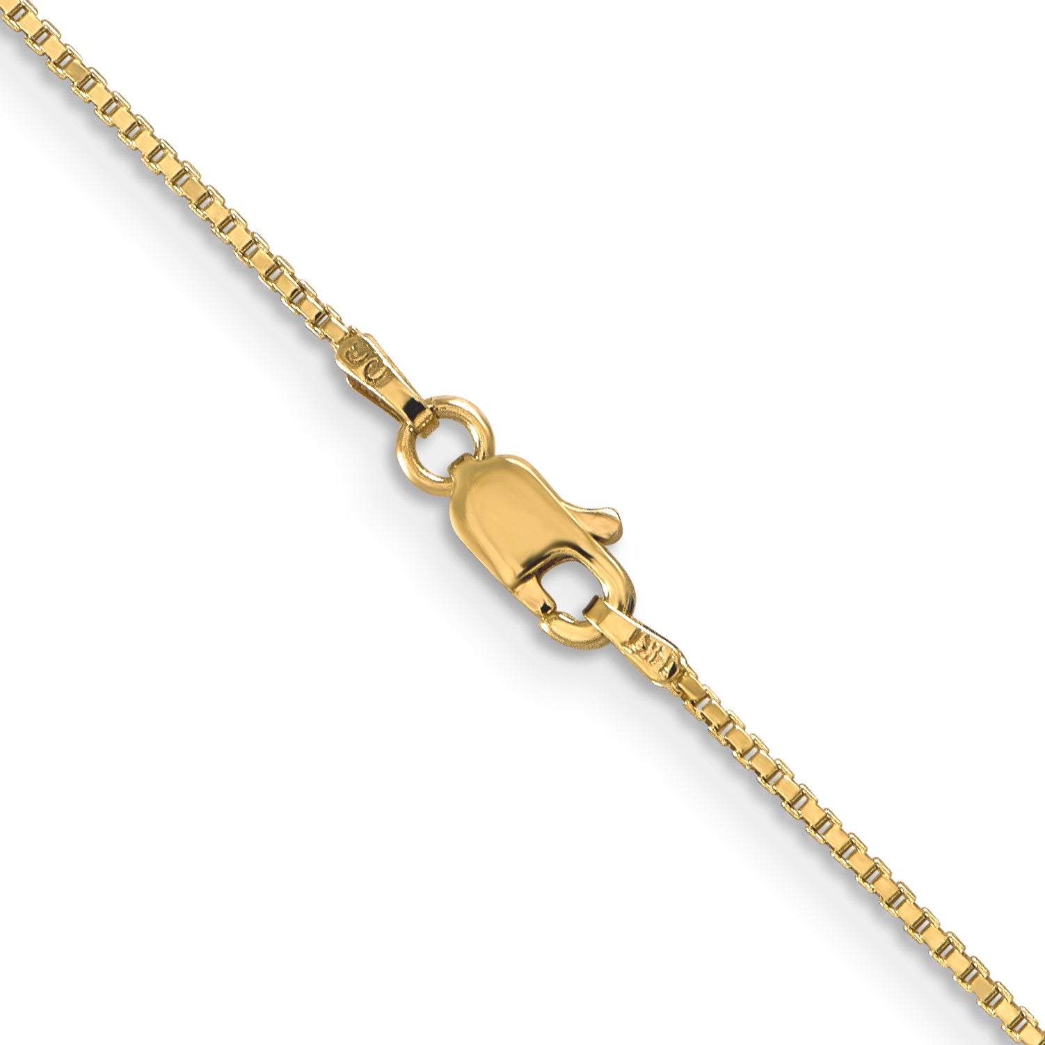 1.0mm 14K Yellow Gold Box Chain - Sophia Jewelers