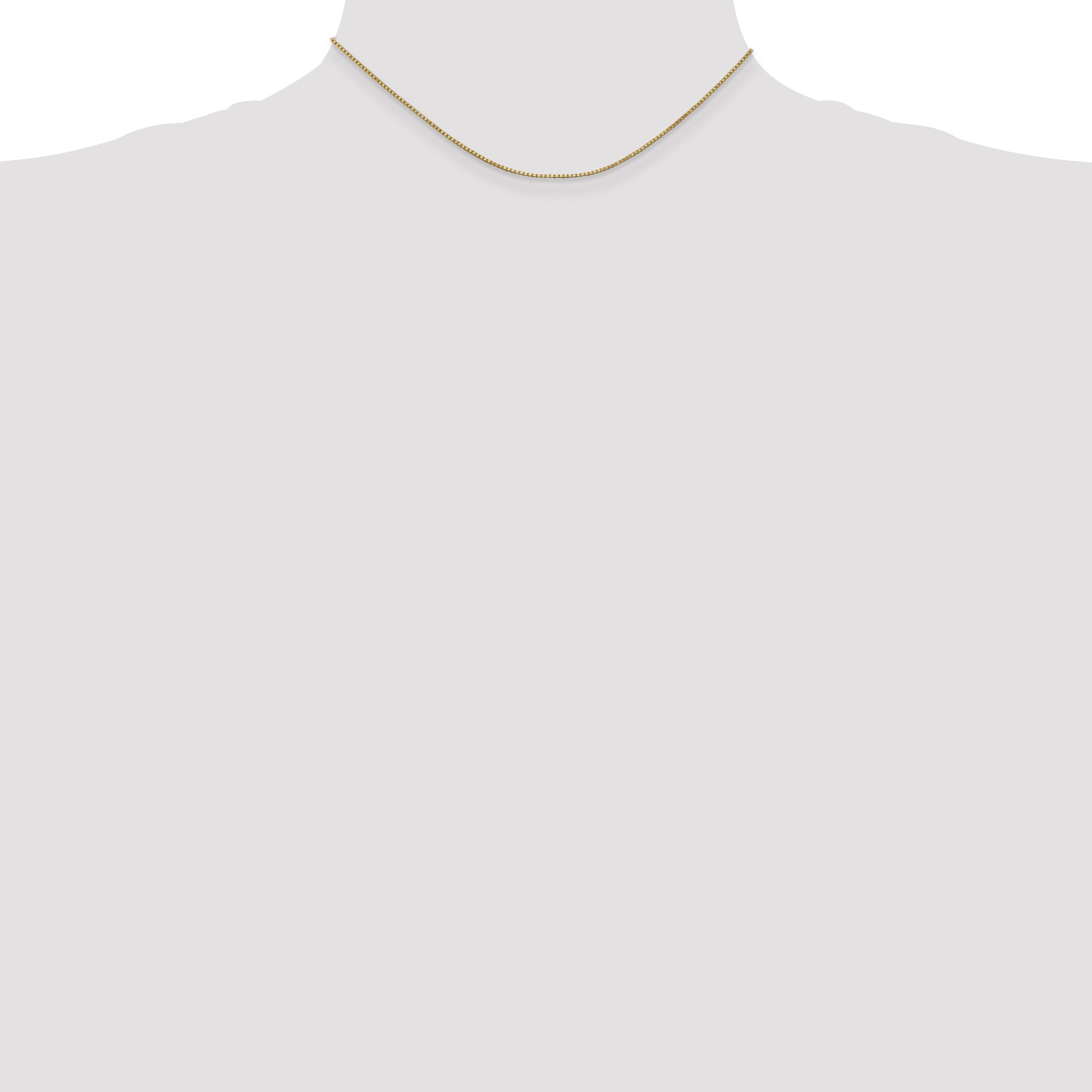1.0mm 14K Yellow Gold Box Chain - Sophia Jewelers