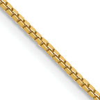 1.0mm 14K Yellow Gold Box Chain - Sophia Jewelers