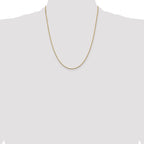 14K 22 inch 1.05mm Box with Lobster Clasp Chain