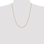 14K 24 inch 1.05mm Box with Lobster Clasp Chain