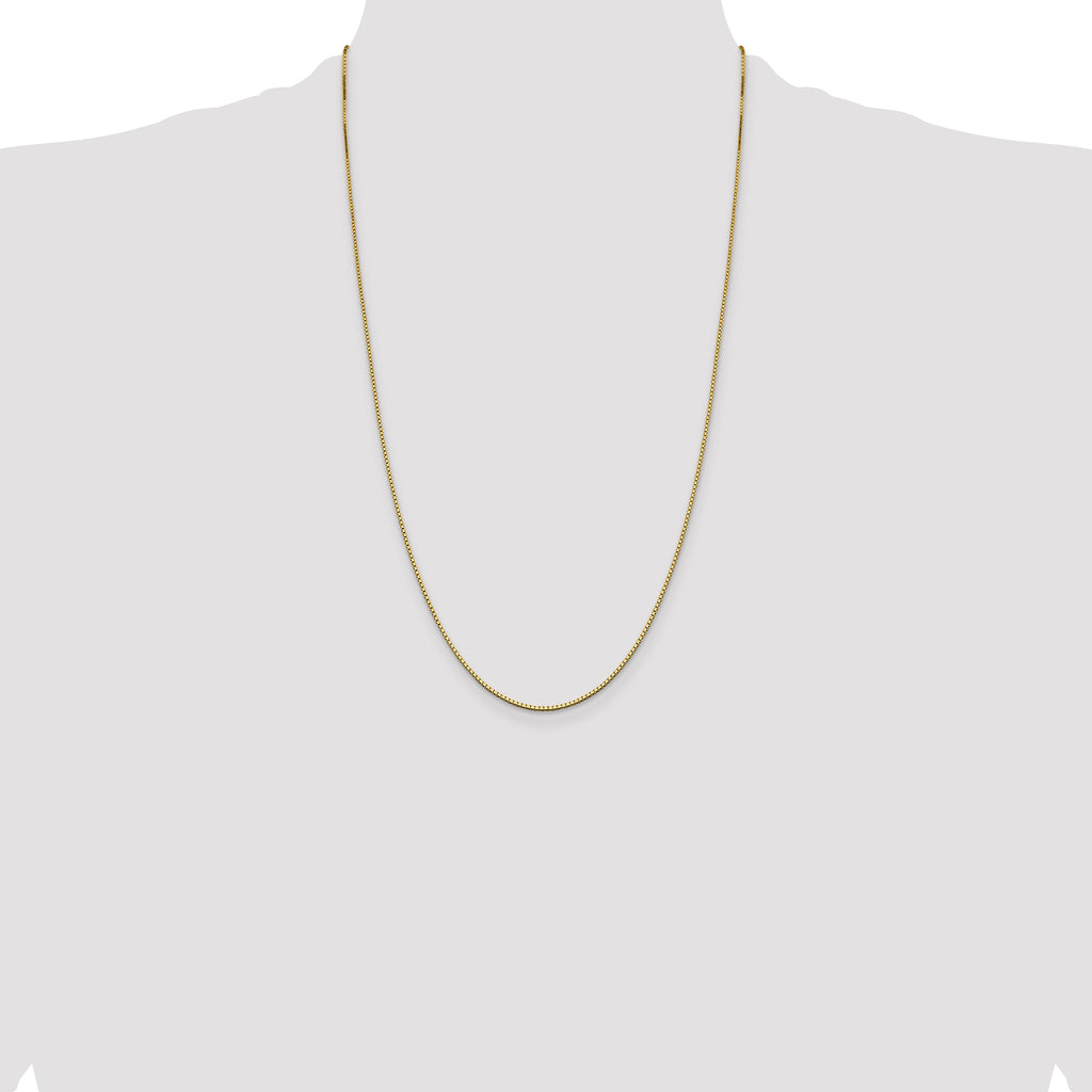 14K 26 inch 1.05mm Box with Lobster Clasp Chain