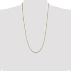 14K 28 inch 1.05mm Box with Lobster Clasp Chain