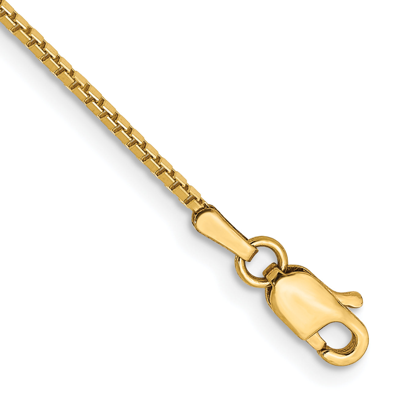 14K 8 inch 1.05mm Box with Lobster Clasp Bracelet Main image
