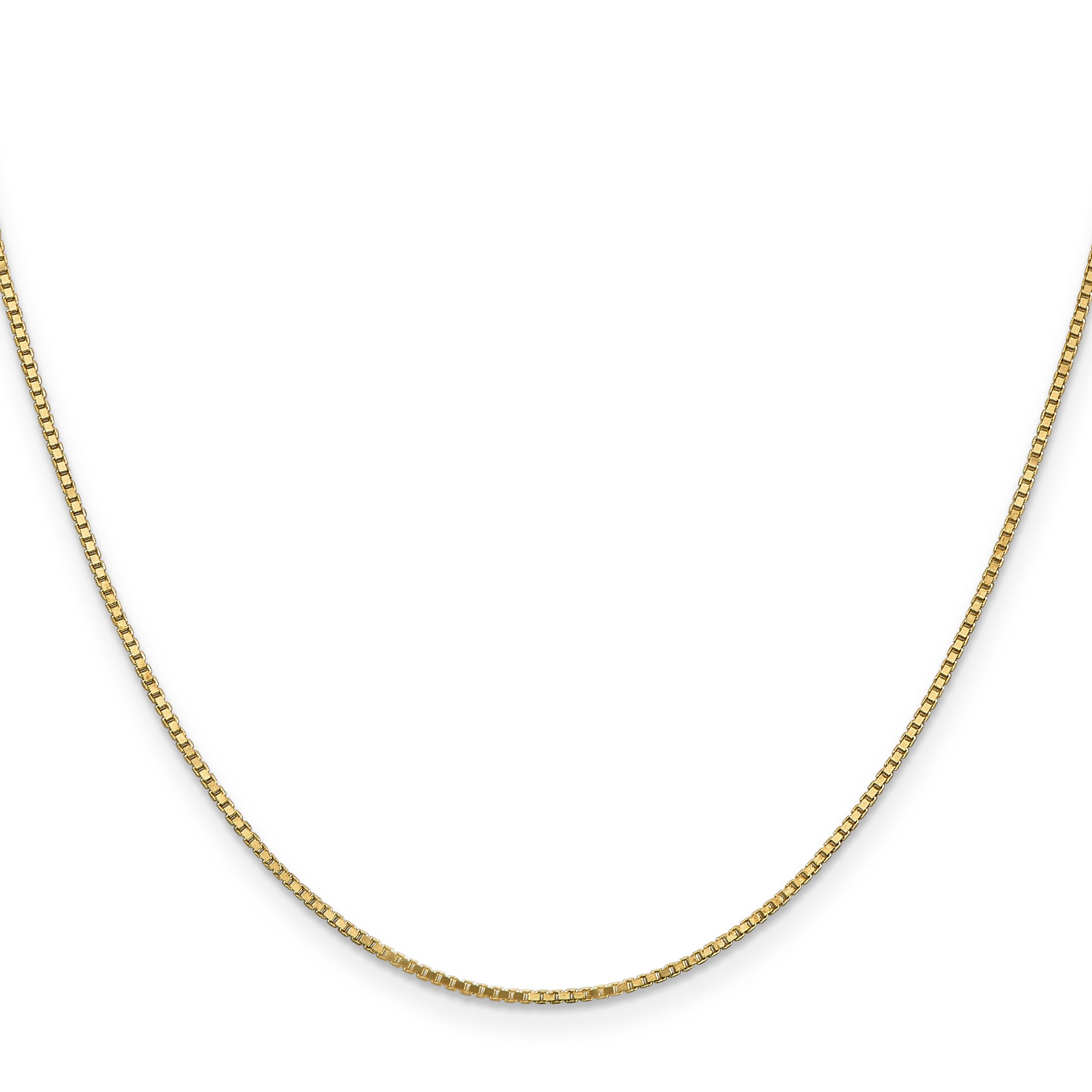 14K 30 inch 1.1mm Box with Lobster Clasp Chain