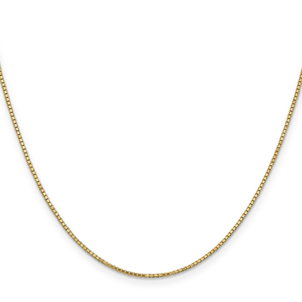 14K 30 inch 1.1mm Box with Lobster Clasp Chain