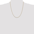14K 22 inch 1.1mm Box with Lobster Clasp Chain