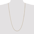 14K 30 inch 1.1mm Box with Lobster Clasp Chain