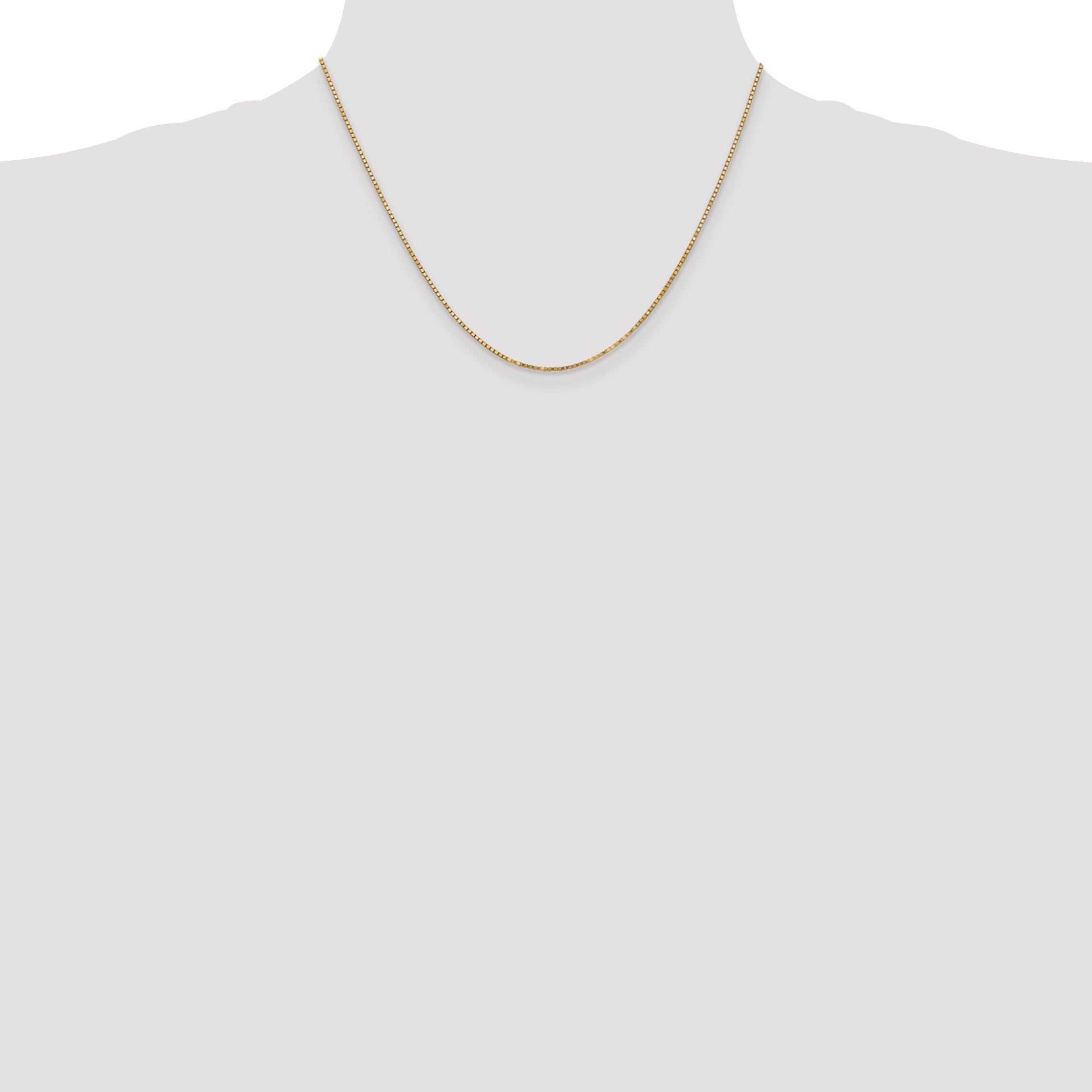 1.3mm 14K Yellow Gold Box Chain - Sophia Jewelers