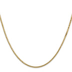 14K 30 inch 1.5mm Box with Lobster Clasp Chain