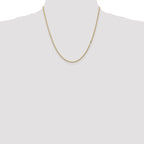 14K 20 inch 1.5mm Box with Lobster Clasp Chain