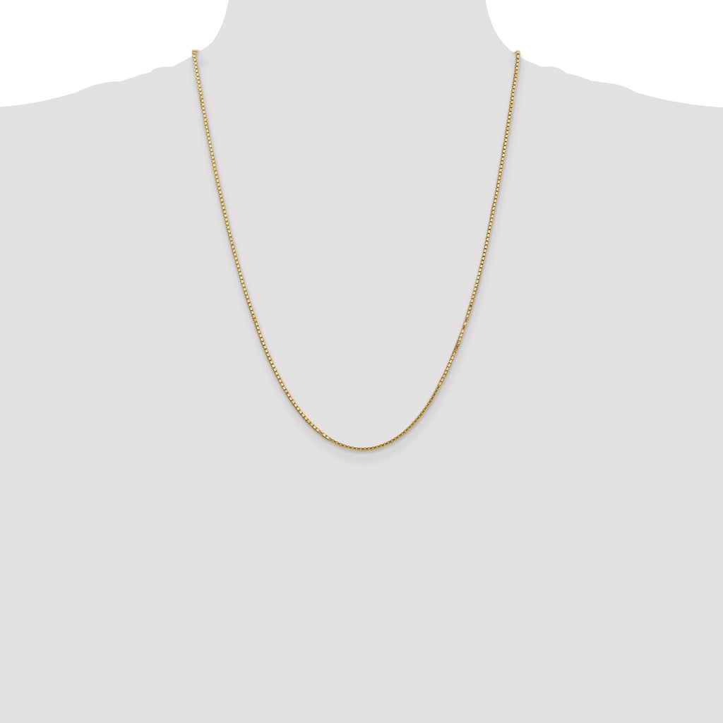 14K 24 inch 1.5mm Box with Lobster Clasp Chain