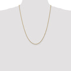 14K 24 inch 1.5mm Box with Lobster Clasp Chain