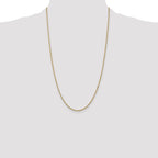14K 26 inch 1.5mm Box with Lobster Clasp Chain