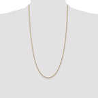 14K 28 inch 1.5mm Box with Lobster Clasp Chain