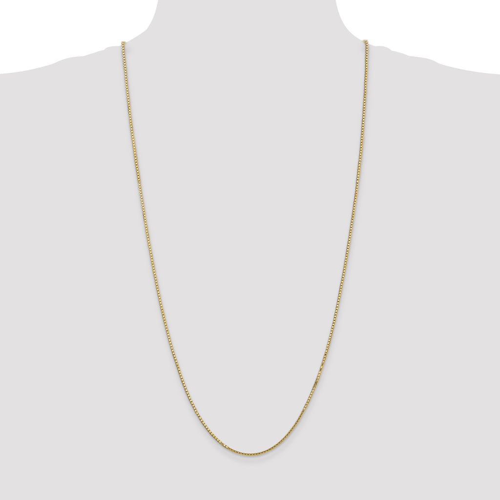 14K 30 inch 1.5mm Box with Lobster Clasp Chain
