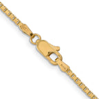 1.9mm 14K Yellow Gold Box Chain - Sophia Jewelers