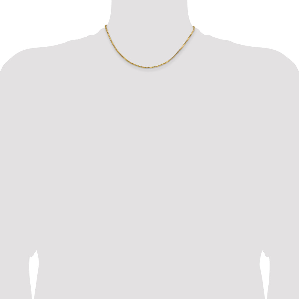 1.9mm 14K Yellow Gold Box Chain - Sophia Jewelers