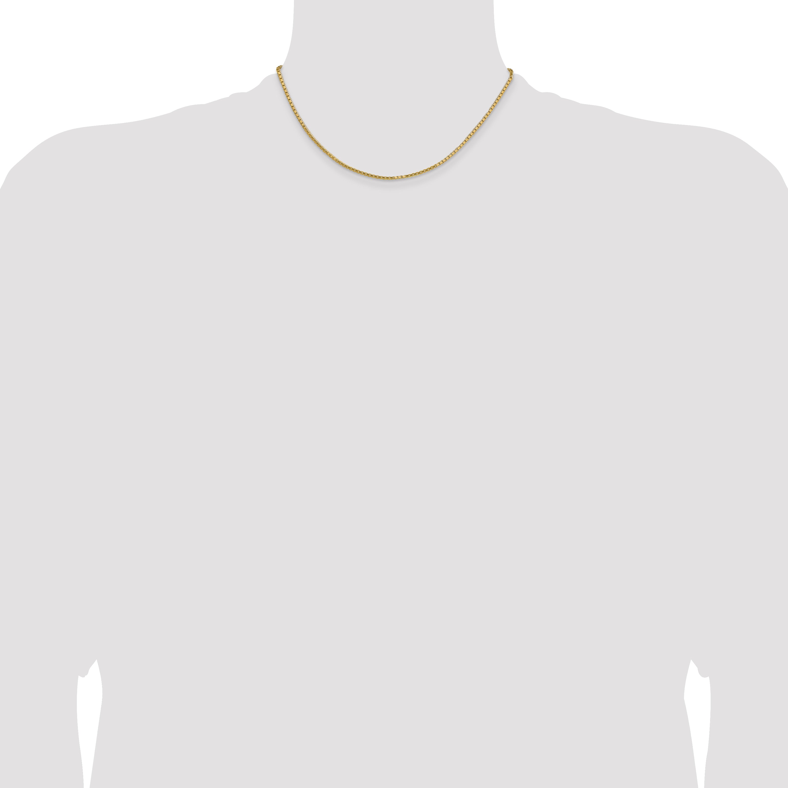 1.9mm 14K Yellow Gold Box Chain - Sophia Jewelers