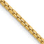 14K Yellow Gold Solid Box Chain Necklace 1.9mm